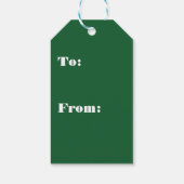 オレンジワイルドオータムウィンターフォレストキツネ ギフトタグ (裏面)