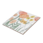 オレンジワイルドフラワー タイル (側面)