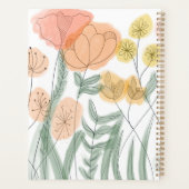 オレンジワイルドフラワー プランナー手帳 (裏面)