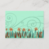 オレンジワイルドフラワー 名刺 (裏面)