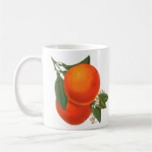 オレンジヴィンテージクラートアートコーヒーマグ コーヒーマグカップ (左)