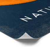 オレンジヴィンテージフルーツラベルポスター ポスター (角)