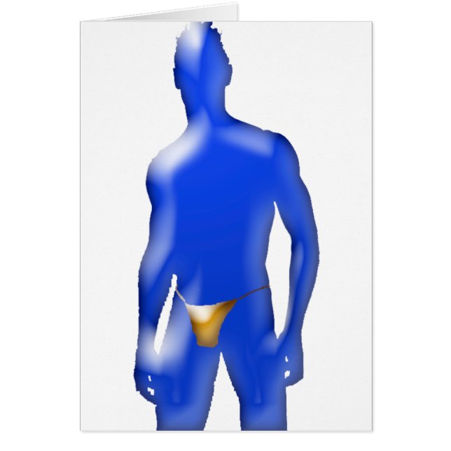 オレンジ下着の青い人 (正面)