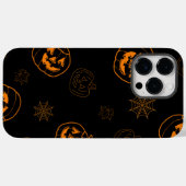 オレンジ不気味ハロウィーン Case-Mate iPhoneケース (裏面 (横))