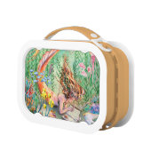 オレンジ人魚のお弁当箱 ランチボックス (左)