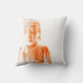 オレンジ仏Gautama クッション (裏面)