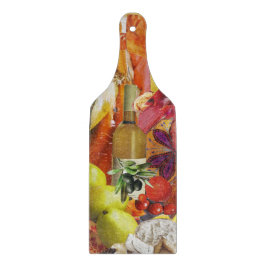 オレンジ付きガラス切断鮮やか板 カッティングボード