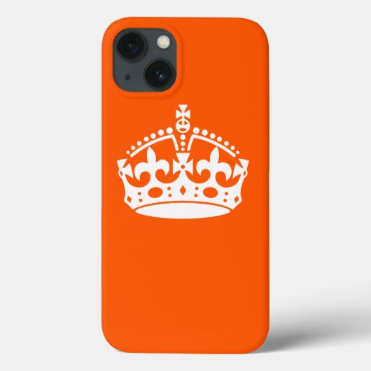 オレンジ保上のCALM CROWNアイコカスタマイズン This Case-Mate iPhoneケース (裏面)