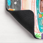 オレンジ入浴槽のカピバラ マウスパッド (コーナー)