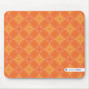 オレンジ円のmousepad マウスパッド