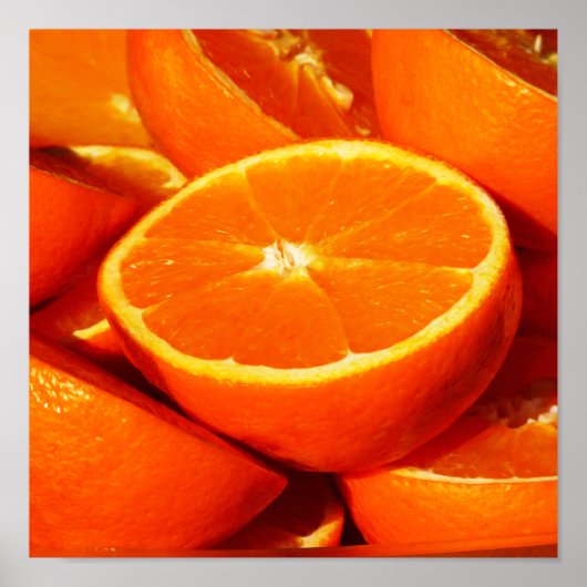 オレンジ写真 ポスター (正面)
