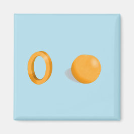 オレンジ冷蔵庫用マグネット マグネット