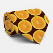 オレンジ切れのタイ ネクタイ (ロール)