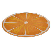 オレンジ切れの円形のまな板 カッティングボード (角)