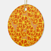 オレンジ切れパターン セラミックオーナメント (左)