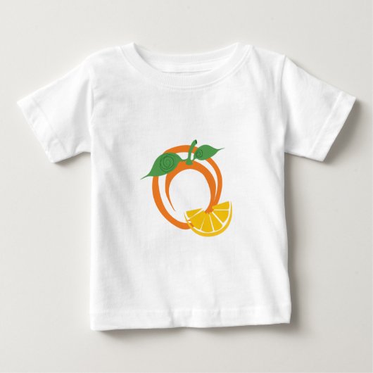 オレンジ切れ ベビーTシャツ (正面)