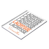 オレンジ動揺してラクロス語 ノートブック (左側)