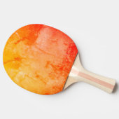 オレンジ動揺して色 卓球ラケット (横)