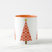 オレンジ南西部パターンクリスマスツリー マグカップ (中央)