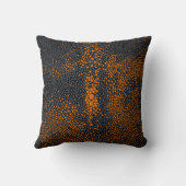 オレンジ及び灰色のShagreen クッション (裏面)