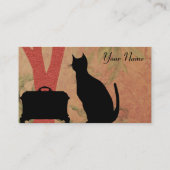 オレンジ及び緑のスザンヌ-名刺 名刺 (裏面)