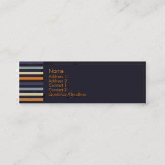オレンジ及び青 • Profilecard スキニー名刺