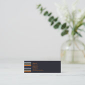 オレンジ及び青 • Profilecard スキニー名刺 (スタンド正面)