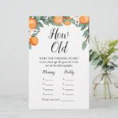 オレンジ双子の赤ちゃんシャワーどのように古い親ゲーム (スタンド正面)