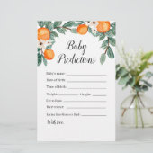 オレンジ双子赤ちゃんシャワーベビー予測ゲーム (スタンド正面)