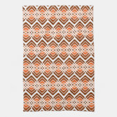 オレンジ台所タオルの陰 キッチンタオル (縦)