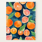 オレンジ名前をカスタムするプランナー プランナー手帳 (裏面)