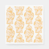 オレンジ名門私立校風ののジンジャージャーの瓶感謝祭 スタンダードランチョンナプキン (正面)