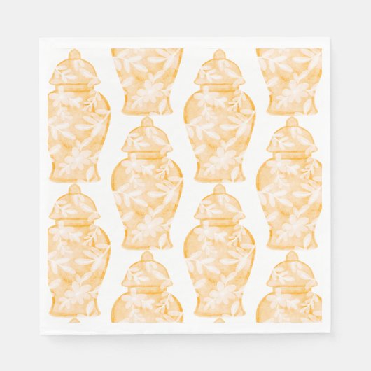 オレンジ名門私立校風ののジンジャージャーの瓶感謝祭 スタンダードランチョンナプキン (正面)