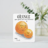 オレンジ君は我々が友人であるバレンタインデーを喜ぶ シーズンカード (スタンド正面)