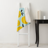 オレンジ夏:実りあるヴィンテージパターン シェルパブランケット (インサイチュ)