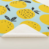 オレンジ夏:実りあるヴィンテージパターン シェルパブランケット (3/4)