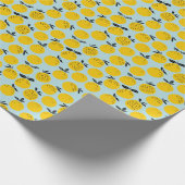 オレンジ夏:実りあるヴィンテージパターン ラッピングペーパー (角)