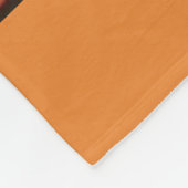 オレンジ大きい毛布のアールデコ フリースブランケット (角)