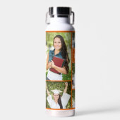 オレンジ大学院フォトコラージュモダン卒業 ウォーターボトル (正面)