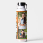 オレンジ大学院フォトコラージュモダン卒業 ウォーターボトル (背面)