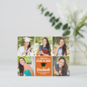 オレンジ大学院フォトコラージュモダン卒業 ポストカード (スタンド正面)