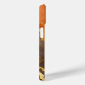 オレンジ大理石の金ゴールド Case-Mate iPhoneケース (裏面 / 右)