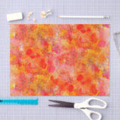 オレンジ大理石アルコールインクの作成ティッシュペーパー 薄葉紙 (クラフト)