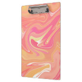 オレンジ大理石クリップボード クリップボード (左)