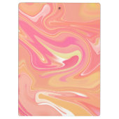 オレンジ大理石クリップボード クリップボード (裏面)