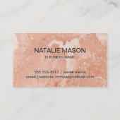 オレンジ大理石 |モノグラム 名刺 (裏面)