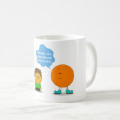 オレンジ嬉しいマグ コーヒーマグカップ (正面右)