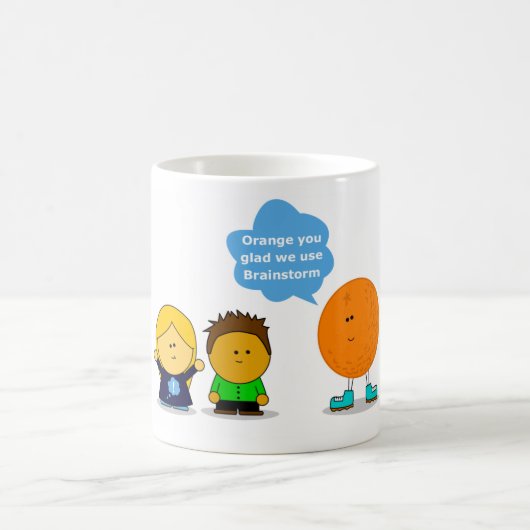 オレンジ嬉しいマグ コーヒーマグカップ (中央)