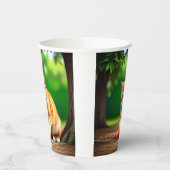 オレンジ子猫 紙コップ (左)