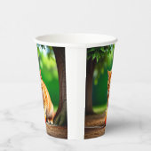 オレンジ子猫 紙コップ (右)